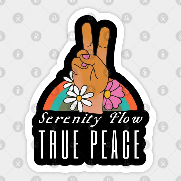 Serenity Flow True Peace Sticker by HobbyAndArt